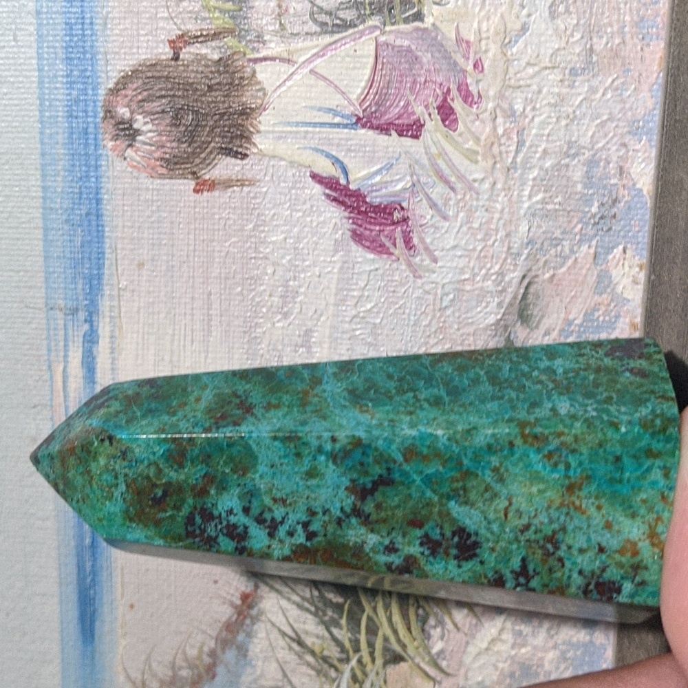 Chrysocolla Oblisk fatty tower